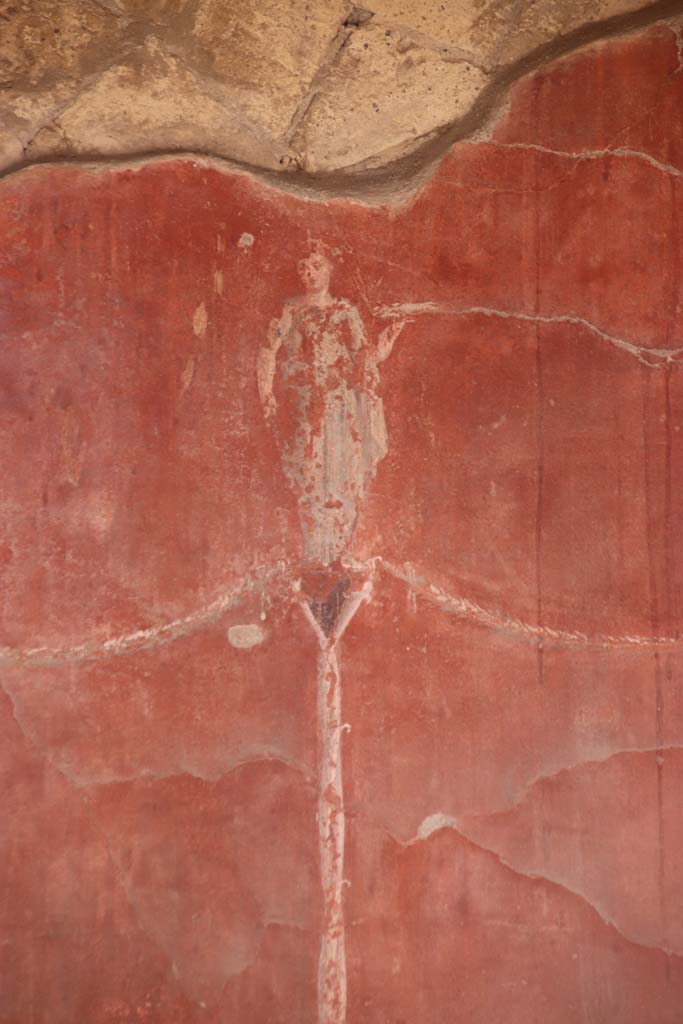 Ins. Orientalis I, 2, Herculaneum, September 2019. Painted figure from upper south wall of ala.
Photo courtesy of Klaus Heese.